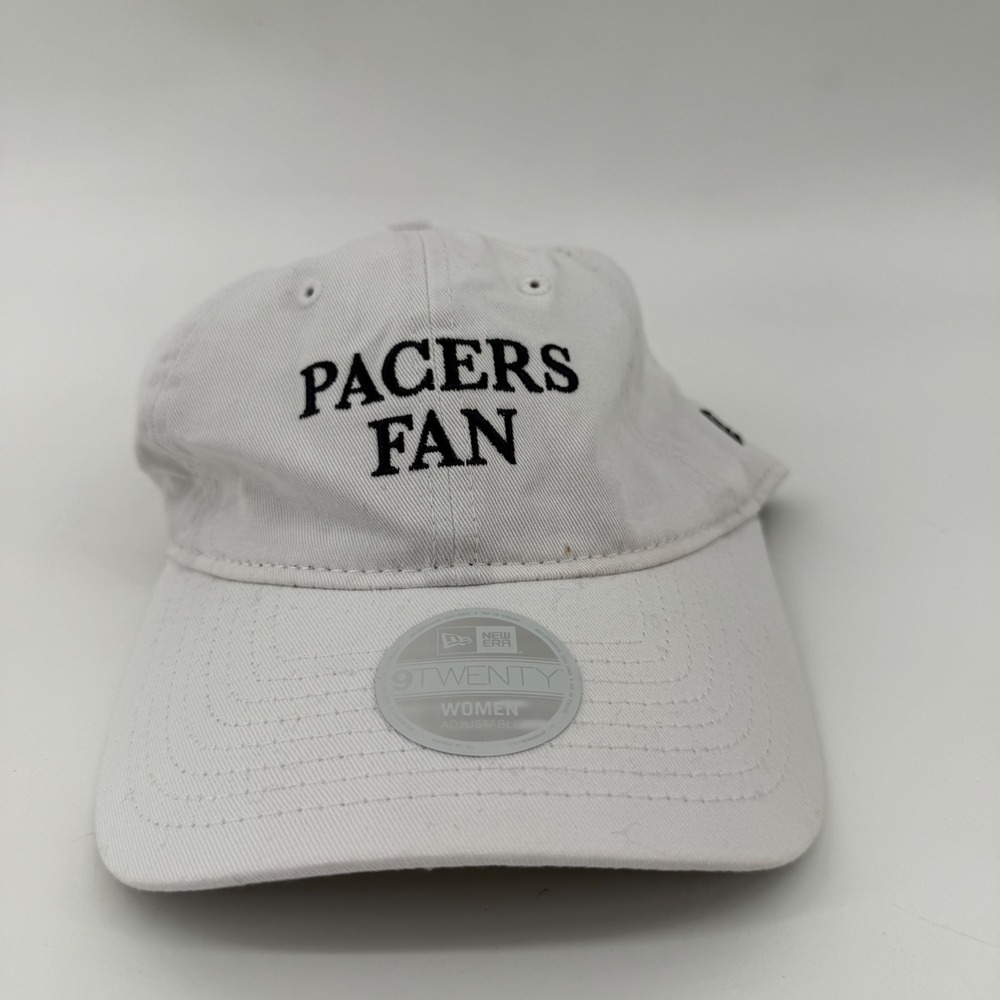 New Era 9TWENTY Indiana Pacers Fan Women White Adjustable Dad Hat Cap NBA